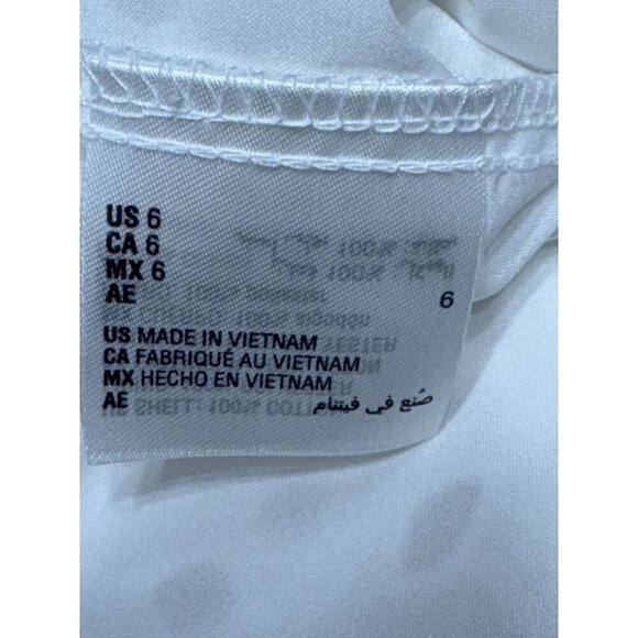 Maison Jules 6 White Eyelet Sleeveless Jumpsuit Halter Neck Cropped Wide Leg - Picture 9 of 11